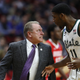 Illustration for article titled Tom Izzo Flips Out On Aaron Henry, Has To Be Held Back By Players